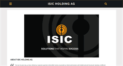 Desktop Screenshot of isic-holding-ag.com